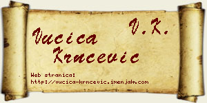 Vučica Krnčević vizit kartica